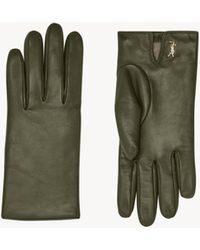 Saint Laurent - Kurze Cassandre Handschuhe Aus Lammleder One Sizend Kaschmir - Lyst