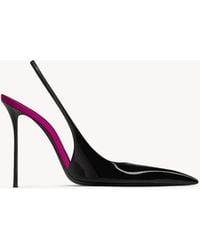 Saint Laurent - Amalia Slingback Pumps - Lyst