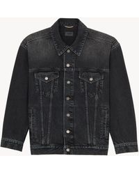 Saint Laurent - Oversized Jean Jacket - Lyst