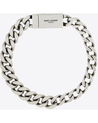 Saint Laurent - Curb Chain Bracelet - Lyst