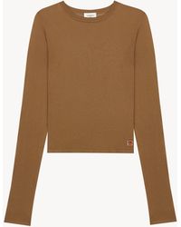Saint Laurent - Cassandre Sheer Top - Lyst