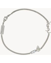 Saint Laurent - Cassandre Charm Bracelet - Lyst