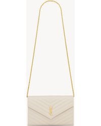 Saint Laurent - Classic Cassandre Chain Wallet - Lyst