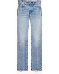 Saint Laurent - Niedrig geschnittene jeans aus denim - Lyst