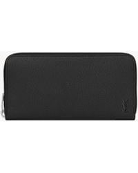 Saint Laurent - Cassandre Shadow Zip-Around Wallet - Lyst