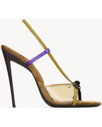 Saint Laurent - Jean Sandals - Lyst