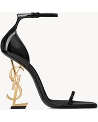 Saint Laurent - Opyum 85 Patent Sandal - Lyst