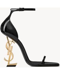 Saint Laurent - Opyum 85 Patent Sandal - Lyst