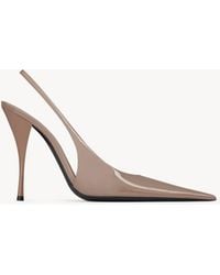 Saint Laurent - P. A.R. I.S. Slingback Pumps - Lyst