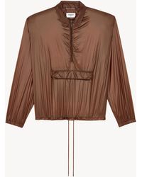 Saint Laurent - Saint Laone Sizerent ブロードショルダー ウィンドブレーカー（ナイロン） - Lyst