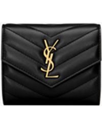 Saint Laurent - Cassandre Matelassé Multi-Fold Wallet - Lyst