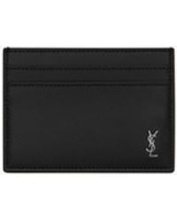 Saint Laurent - Kartenetui "Tiny Monogram" - Lyst