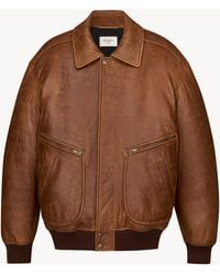 Saint Laurent - Padded Bomber Jacket - Lyst