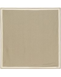 Saint Laurent - Sciarpa Quadrata Con Motivo Medaglione - Lyst