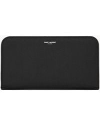 Saint Laurent - Paris Zip Around Wallet - Lyst