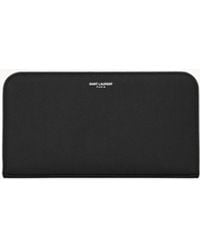 Saint Laurent - Paris Zip Around Wallet - Lyst