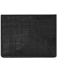 Saint Laurent - Portacarte Con Logo Cassandre - Lyst