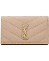 Saint Laurent - Cassandre Matelassé Slim Key Case - Lyst