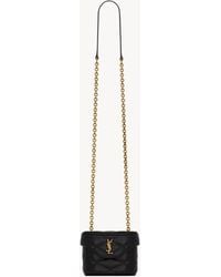 Saint Laurent - June Box Micro Sac En Cuir D'Agneau - Lyst