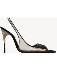 Saint Laurent - Sibyl Slingback Pumps - Lyst