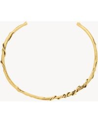 Saint Laurent - Cassandre Mulberry Torc Necklace - Lyst
