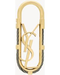Saint Laurent - Cassandre Cable Key Ring - Lyst