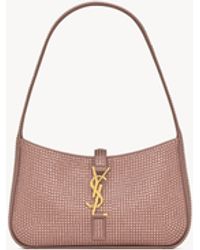 Saint Laurent - Le 5 À 7 ミニ（サテン＆クリスタル） レッド - Lyst