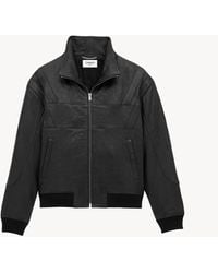 Saint Laurent - Saint Laone Sizerent グレイン ラムスキン ブルゾン - Lyst