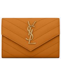 monogramme tiny wallet in grain de poudre embossed leather