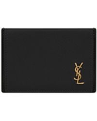 Saint Laurent - Tiny Cassandre Flap Card Case - Lyst