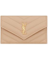 Saint Laurent - Cassandre Matelassé Fragments Flap Card Case - Lyst