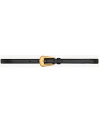 Saint Laurent - Folk Buckle Thin Belt - Lyst