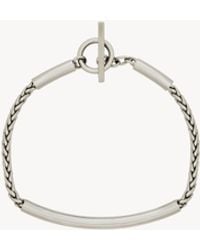 Saint Laurent - Tube Chain Bracelet - Lyst