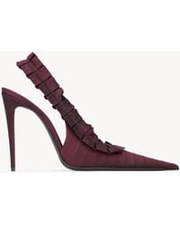 Saint Laurent - Madeleine Slingback Pumps - Lyst