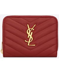 CASSANDRE MATELASSE COMPACT TRI FOLD WALLET IN QUILTED LAMBSKIN