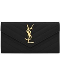 Saint Laurent - Wallets Black - Lyst