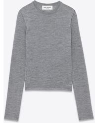 Saint Laurent - Wool-blend Sweater - Lyst