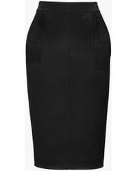 Saint Laurent - Cassandre Pencil Skirt - Lyst