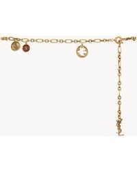 Saint Laurent - Cassandre Charm Chain Belt - Lyst
