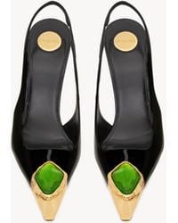 Saint Laurent - Loulou Slingback Pumps - Lyst