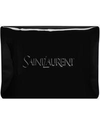 Saint Laurent - Large Puffy Pouch In Patent Canvas - Lyst