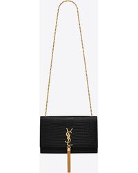 small kate leather shoulder bag ysl