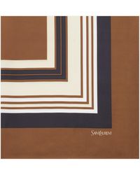 Saint Laurent - Sciarpa Quadrata - Lyst
