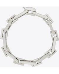 Saint Laurent - Graduated Geometric Bracelet In Metal - Lyst