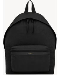 Saint Laurent - シティ バックパック（ナイロンリップストップ＆レザー） ブラック - Lyst