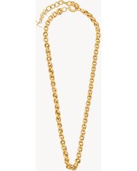 Saint Laurent - Collana Con Catena A Corda - Lyst