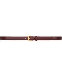 Saint Laurent - Trapezoid Thin Belt - Lyst