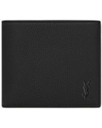 Saint Laurent - Cassandre Shadow East/West Wallet With Coin Purse - Lyst