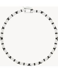 Saint Laurent - Ineinandergreifendes Kettenarmband Aus Metall - Lyst