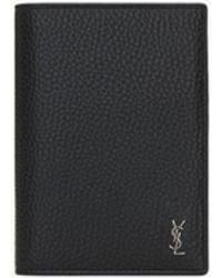Saint Laurent - Tiny Cassandre Passport Holder - Lyst